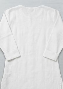 Classic White Cotton Kurta