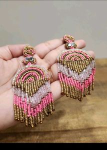 Boho Beaded Dangle Earrings