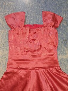 Pink Satin Party Dress