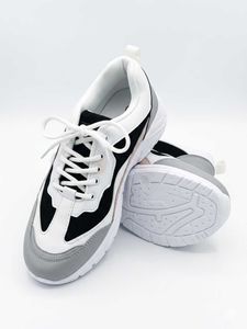 Stylish White &amp; Black Sneakers
