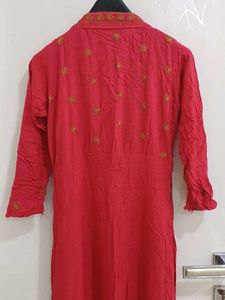 Elegant Red gown with Intricate Embroidery