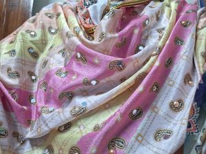 Beautiful Printed duptta  with Mirror Work