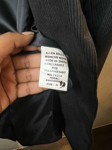 Allen Solly Women's Black Striped Blazer