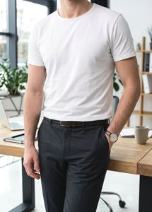 Classic White Crew Neck T-Shirt