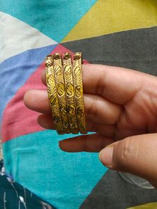 absolutely new city gold bangles with box