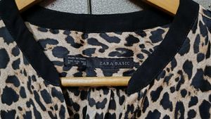 Zara Leopard Print Blouse