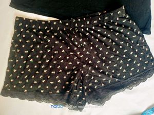 Cute Black Polka Dot Pajama Set