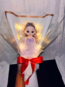 Doll Flower Bouquet with Lights