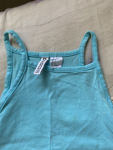 Light Blue Crop Top