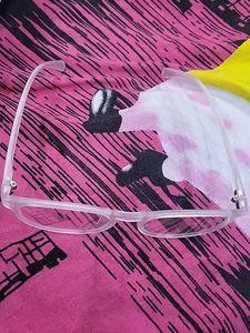 Clear Frame Glasses with blue ray