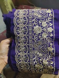Embroidered Purple lace