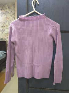 Ribbed Mock Neck Top