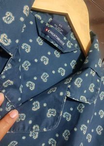 Navy Blue Half Sleeve Shirt For Boy &amp; Men 40 Chest