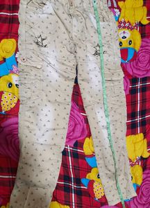 Tan Cargo Pants with Star Detail