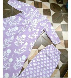 Beautiful Lavender Kurta Set