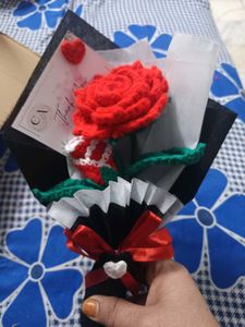 Crochet Rose Flower Bouquet