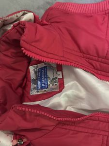 Red Hooded Padded Vest