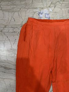 Orange Ethnic Pants