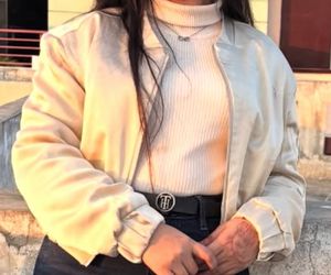 Cream Bomber Jacket