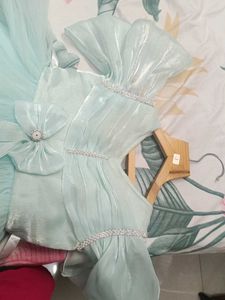 Cute Blue Girls Party Dress