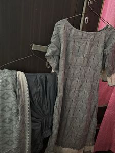 Elegant Grey Kurta Set
