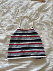 Zara brand new Striped Halter Neck Crop Top