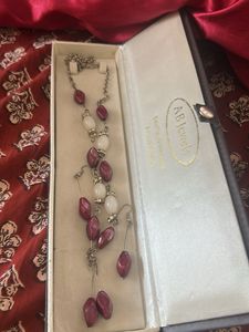 Beaded Necklace and Earring Set