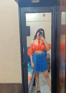 Organza Crop Top