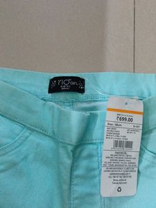 9-10 years girls Aqua Blue denim Pants