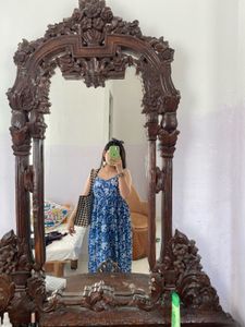 Blue Floral Maxi Dress