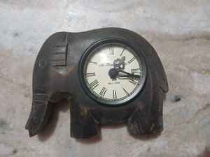 Elephant Vintage Table Clock