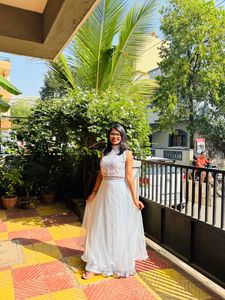 Sparkling Silver Lehenga Choli Set