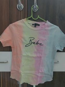 Cute Top Rainbow Color🎀💋