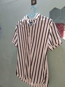 Men's Striped Short Sleeve Shirt