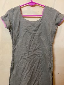 Embellished Grey Kurta