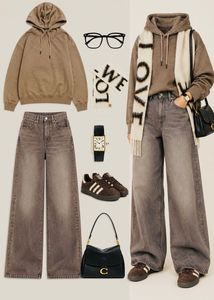 Brown Knit Hoodie