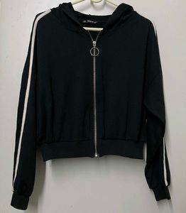 Shein Black Oversized Zipper