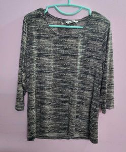 Striped 3/4 Sleeve Top