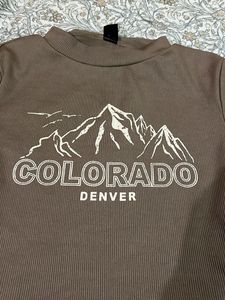 Colorado Denver Graphic Crop Top