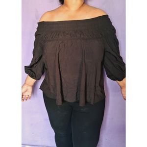 Plus Size Off Shoulder Top