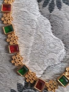 Guaranteed New Gold Covering  Necklace Only One Time Used