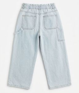 Light Wash Carpenter Wide Leg Jeans