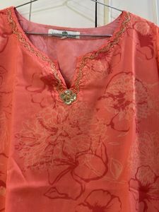 Jamun Tree Coral Printed Kurti