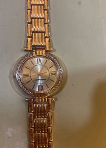 Elegant Rose Gold Crystal Watch