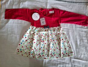 Cute Floral Print Baby Dress