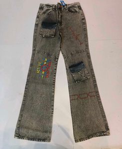 Vintage Acid Wash Flare Jeans