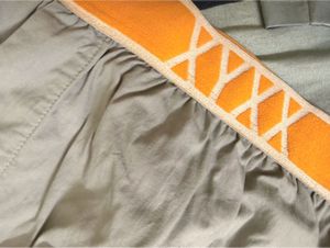 XYXX Grey Boxer Shorts with Orange Waistband