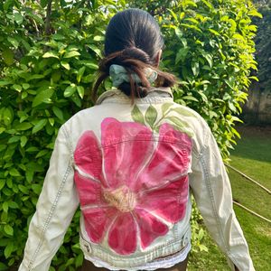 Premium Handpainted Floral jacket
