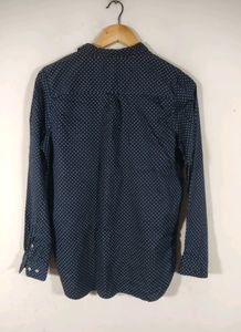 Rope Women Navy Blue Polka Dot Casual Shirt(Women)