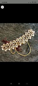 Kundan Choker set with maang teeka set